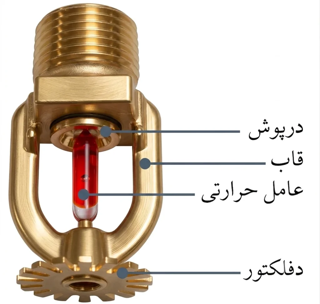 اجزای تشکیلدهنده اسپرینکلر خودکار